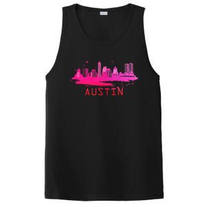 Modern Austin Cityscape Souvenir Austin Texas Skyline PosiCharge Competitor Tank