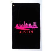 Modern Austin Cityscape Souvenir Austin Texas Skyline Golf Towel
