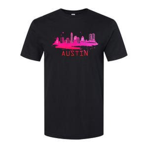 Modern Austin Cityscape Souvenir Austin Texas Skyline Softstyle CVC T-Shirt