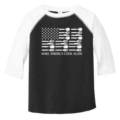 Make America Cook Again Cooking Chef Toddler Fine Jersey T-Shirt