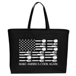 Make America Cook Again Cooking Chef Cotton Canvas Jumbo Tote