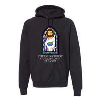 Mac and Cheese Lover Cheesus Christ Our Lord In Flavor Premium Hoodie