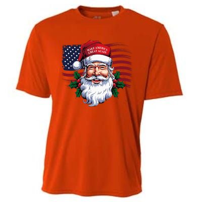 Make A Christmas Great Again Xmas Trump Maga Cooling Performance Crew T-Shirt