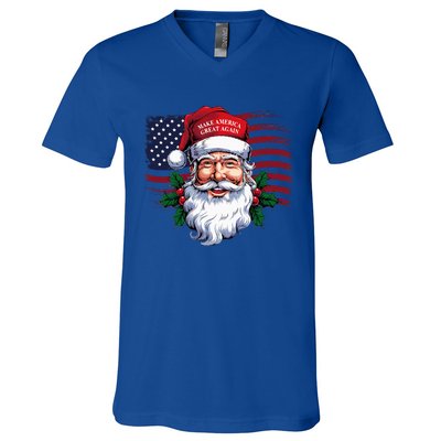 Make A Christmas Great Again Xmas Trump Maga V-Neck T-Shirt