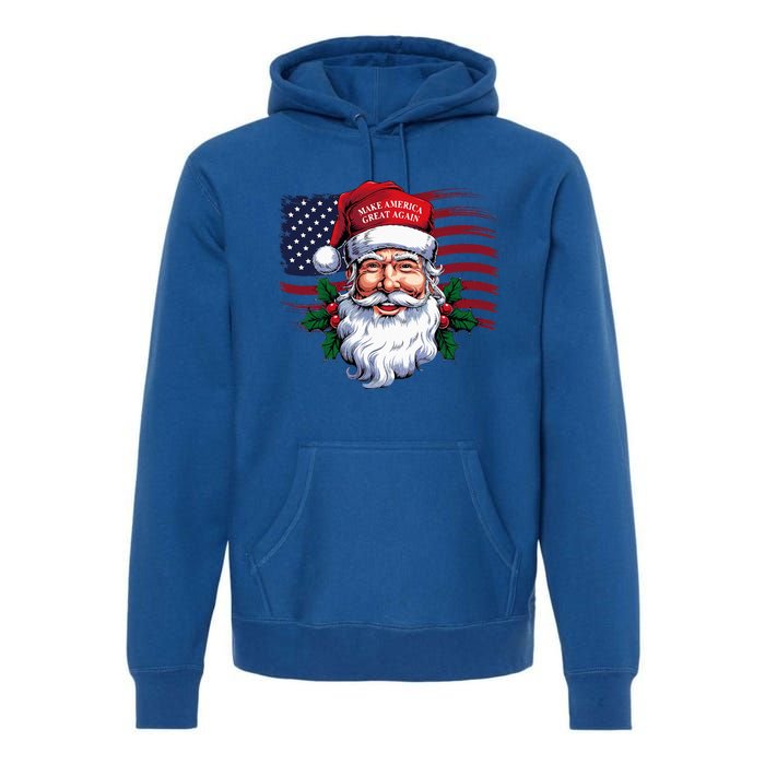 Make A Christmas Great Again Xmas Trump Maga Premium Hoodie