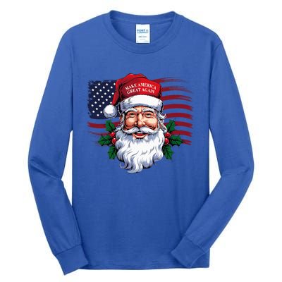 Make A Christmas Great Again Xmas Trump Maga Tall Long Sleeve T-Shirt