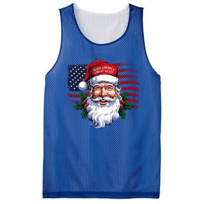 Make A Christmas Great Again Xmas Trump Maga Mesh Reversible Basketball Jersey Tank