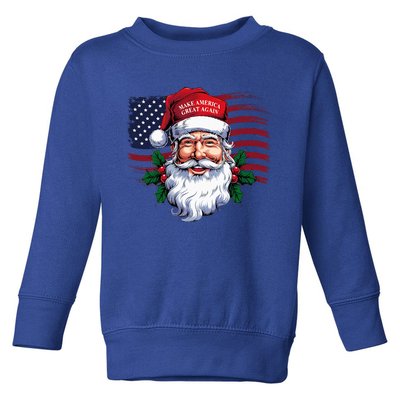 Make A Christmas Great Again Xmas Trump Maga Toddler Sweatshirt