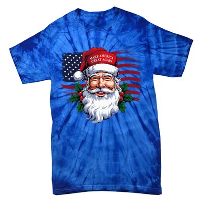 Make A Christmas Great Again Xmas Trump Maga Tie-Dye T-Shirt