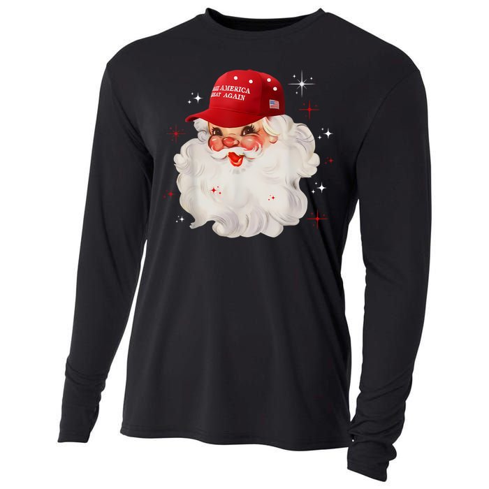 Make A Christmas Great Again Xmas Trump Maga Pajamas Santa Cooling Performance Long Sleeve Crew