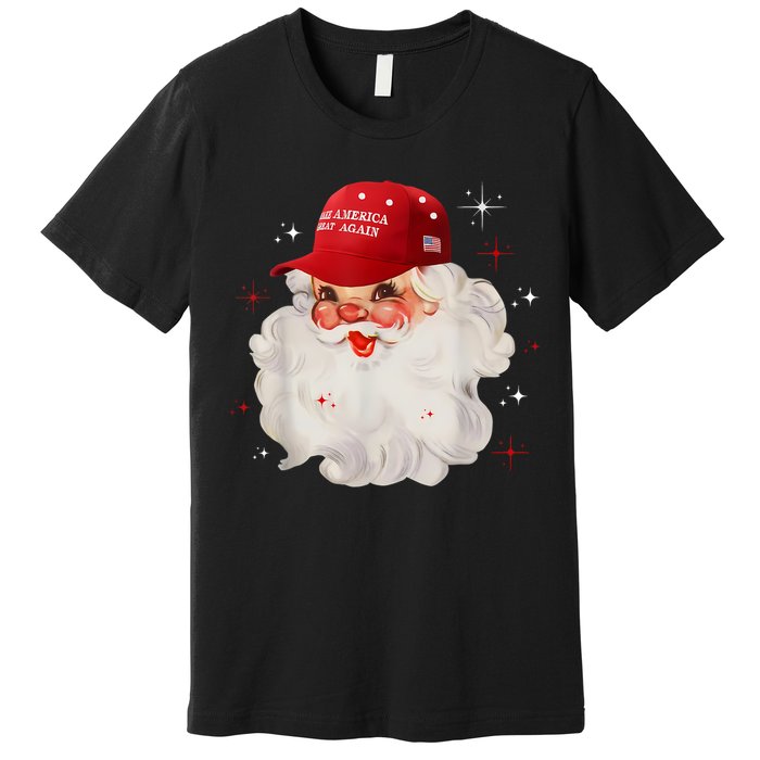 Make A Christmas Great Again Xmas Trump Maga Pajamas Santa Premium T-Shirt