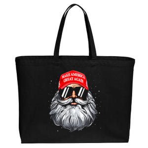 Make A Christmas Great Again Funny Xmas Trump Santa Pajamas Cotton Canvas Jumbo Tote