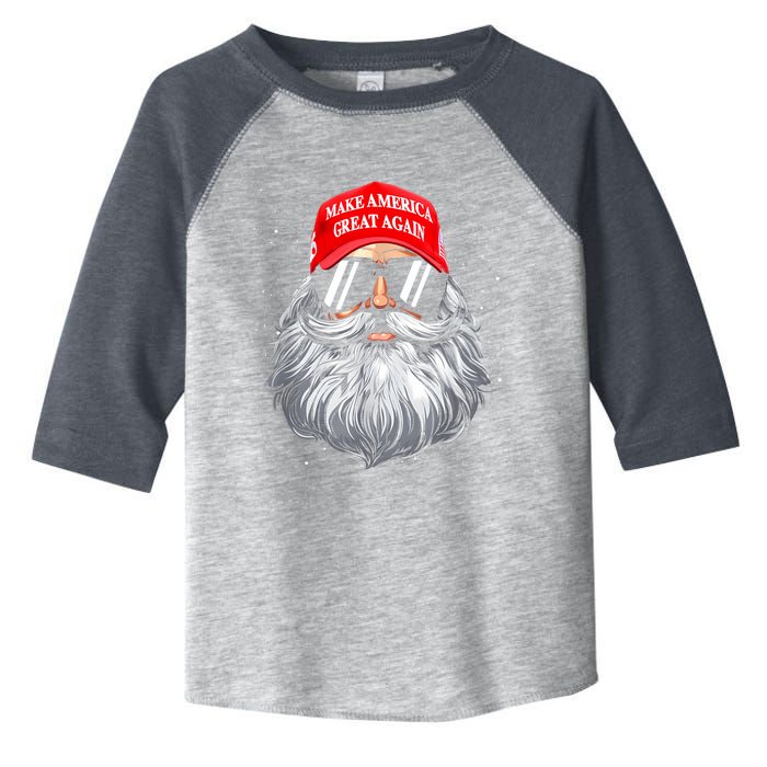 Make A Christmas Great Again Funny Xmas Trump Santa Pajamas Toddler Fine Jersey T-Shirt