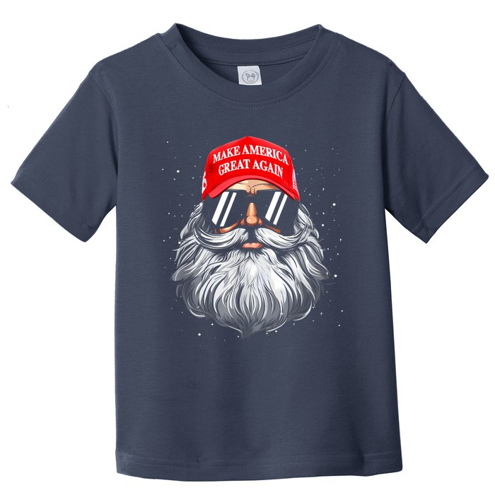 Make A Christmas Great Again Funny Xmas Trump Santa Pajamas Toddler T-Shirt