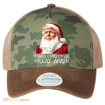 Make A Christmas Great Again Xmas President Trump Maga Santa Legacy Tie Dye Trucker Hat