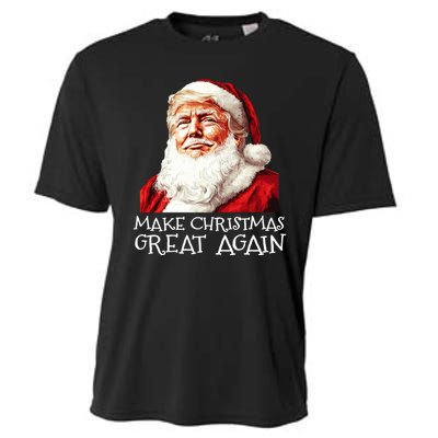 Make A Christmas Great Again Xmas President Trump Maga Santa Cooling Performance Crew T-Shirt