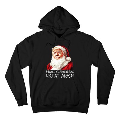 Make A Christmas Great Again Xmas President Trump Maga Santa Hoodie