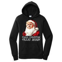 Make A Christmas Great Again Xmas President Trump Maga Santa Women's Pullover Hoodie