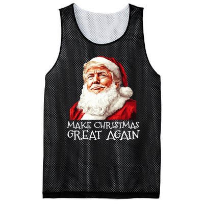 Make A Christmas Great Again Xmas President Trump Maga Santa Mesh Reversible Basketball Jersey Tank