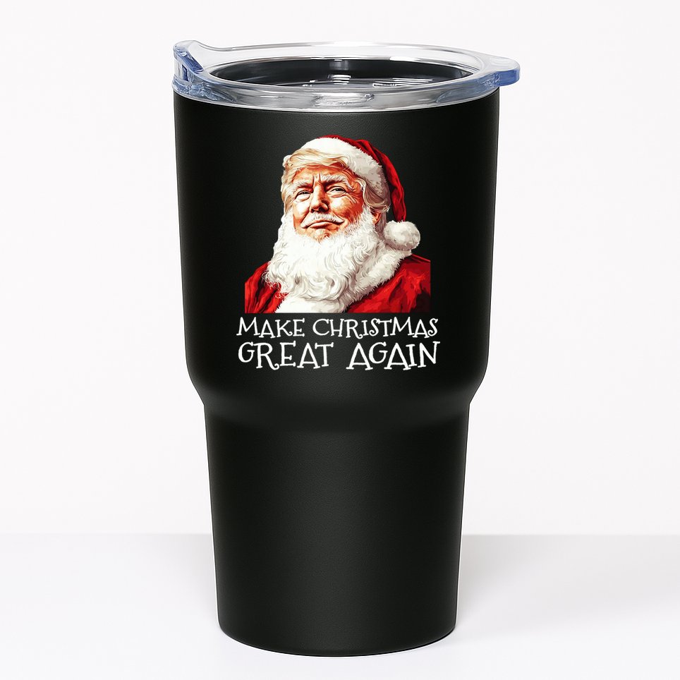 Make A Christmas Great Again Xmas President Trump Maga Santa Tumbler