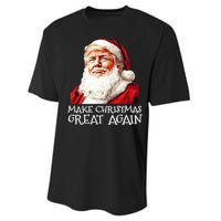 Make A Christmas Great Again Xmas President Trump Maga Santa Performance Sprint T-Shirt