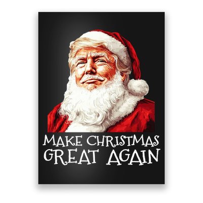 Make A Christmas Great Again Xmas President Trump Maga Santa Poster