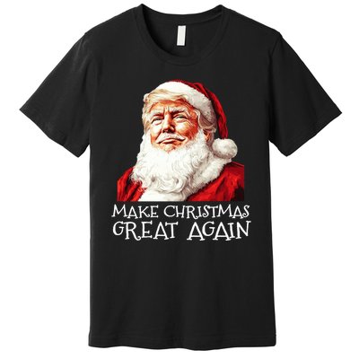 Make A Christmas Great Again Xmas President Trump Maga Santa Premium T-Shirt