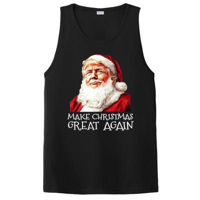 Make A Christmas Great Again Xmas President Trump Maga Santa PosiCharge Competitor Tank