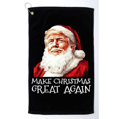 Make A Christmas Great Again Xmas President Trump Maga Santa Golf Towel