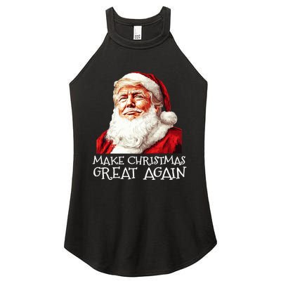 Make A Christmas Great Again Xmas President Trump Maga Santa Women's Perfect Tri Rocker Tank