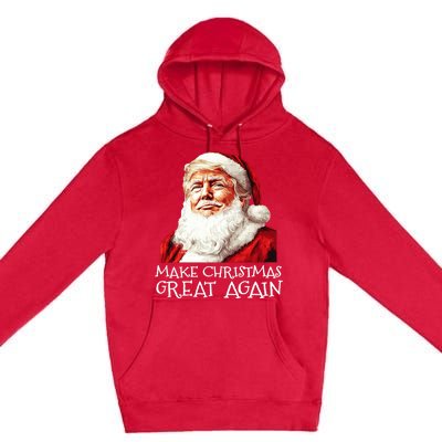 Make A Christmas Great Again Xmas President Trump Maga Santa Premium Pullover Hoodie