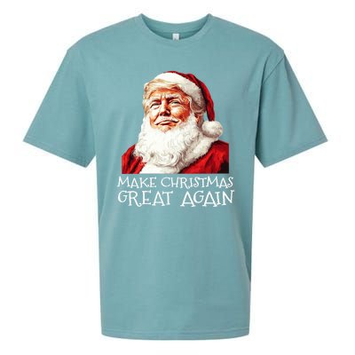 Make A Christmas Great Again Xmas President Trump Maga Santa Sueded Cloud Jersey T-Shirt