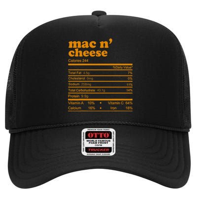 Mac And Cheese Nutrition Facts 2021 Thanksgiving Nutrition High Crown Mesh Back Trucker Hat