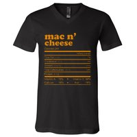 Mac And Cheese Nutrition Facts 2021 Thanksgiving Nutrition V-Neck T-Shirt