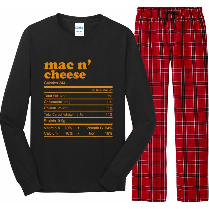 Mac And Cheese Nutrition Facts 2021 Thanksgiving Nutrition Long Sleeve Pajama Set