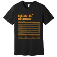 Mac And Cheese Nutrition Facts 2021 Thanksgiving Nutrition Premium T-Shirt