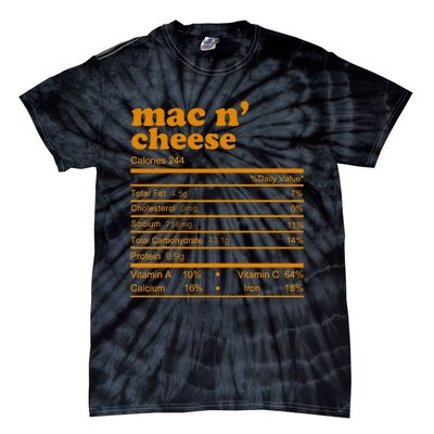 Mac And Cheese Nutrition Facts 2021 Thanksgiving Nutrition Tie-Dye T-Shirt