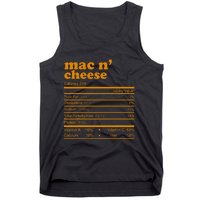 Mac And Cheese Nutrition Facts 2021 Thanksgiving Nutrition Tank Top