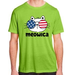 Meowica America Cat Cute Adult ChromaSoft Performance T-Shirt