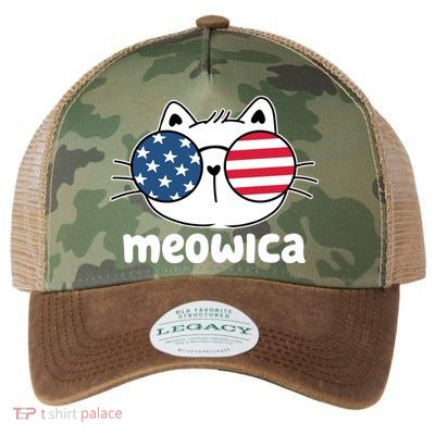 Meowica America Cat Cute Legacy Tie Dye Trucker Hat