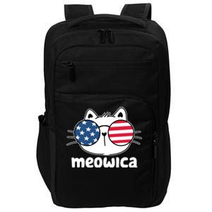 Meowica America Cat Cute Impact Tech Backpack