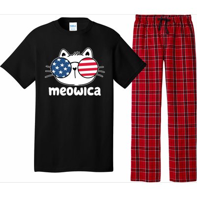 Meowica America Cat Cute Pajama Set