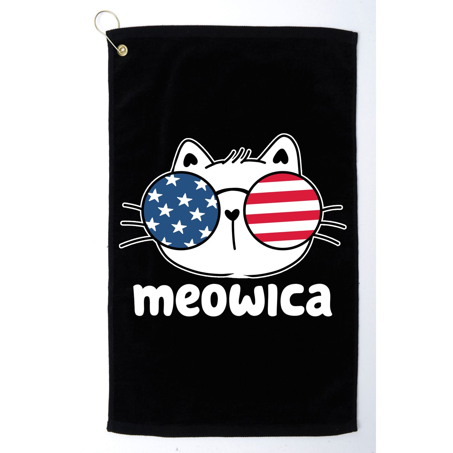 Meowica America Cat Cute Golf Towel