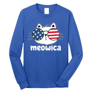 Meowica America Cat Cute Long Sleeve Shirt