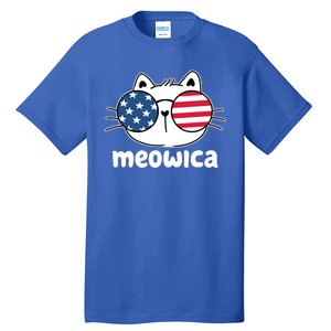 Meowica America Cat Cute Tall T-Shirt