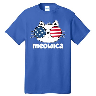 Meowica America Cat Cute Tall T-Shirt