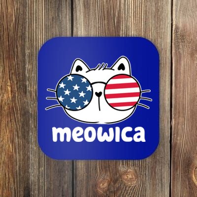 Meowica America Cat Cute Coaster