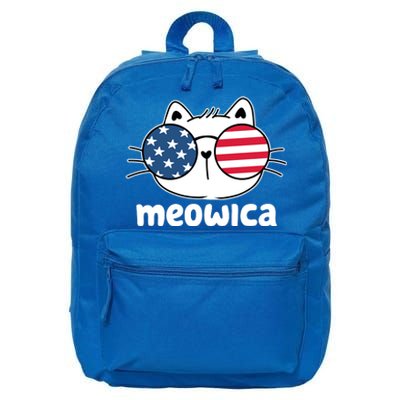 Meowica America Cat Cute 16 in Basic Backpack