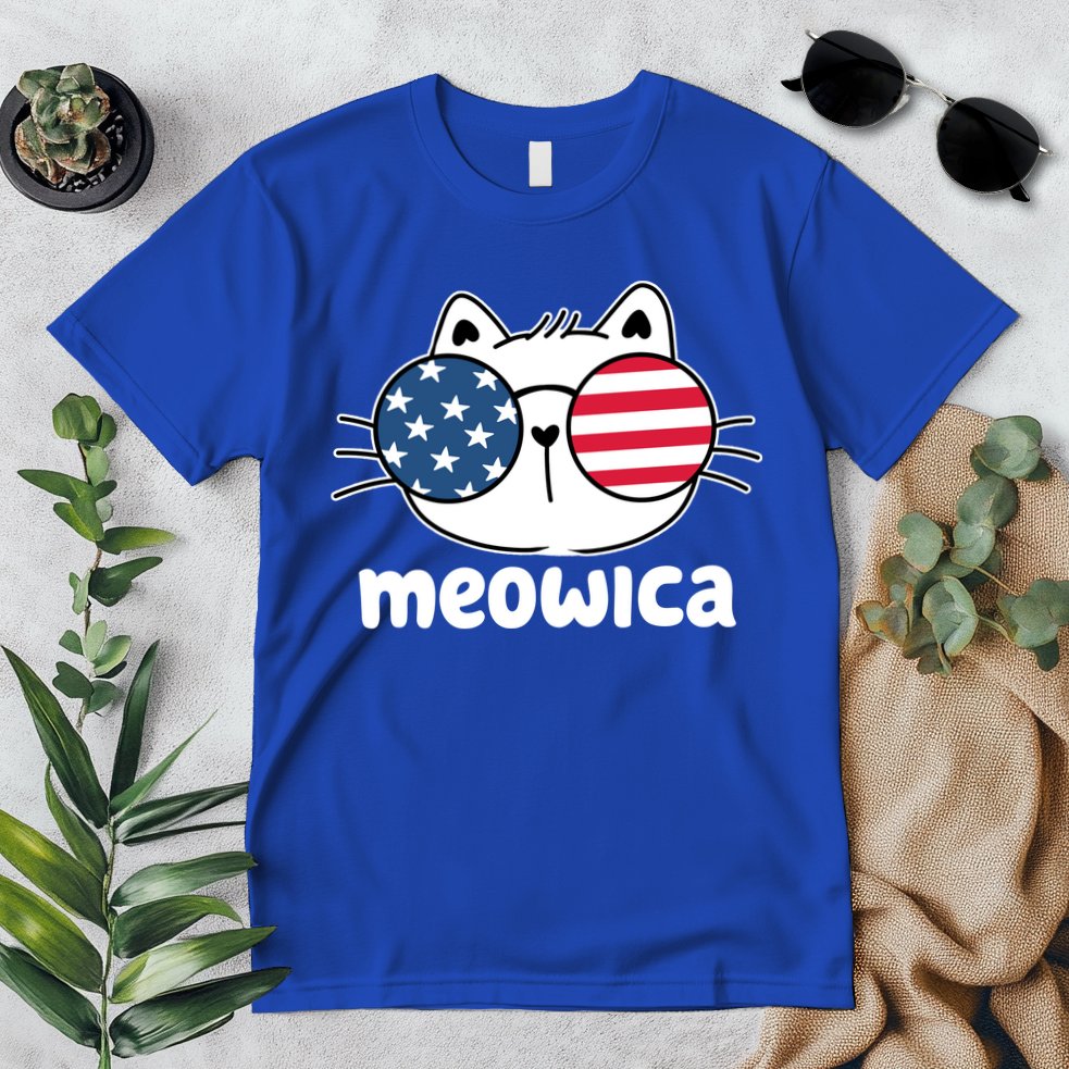 Meowica America Cat Cute Premium T-Shirt