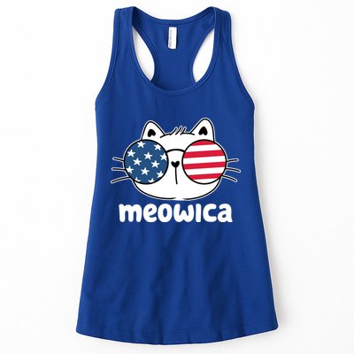 Meowica America Cat Cute Womens Tank Top